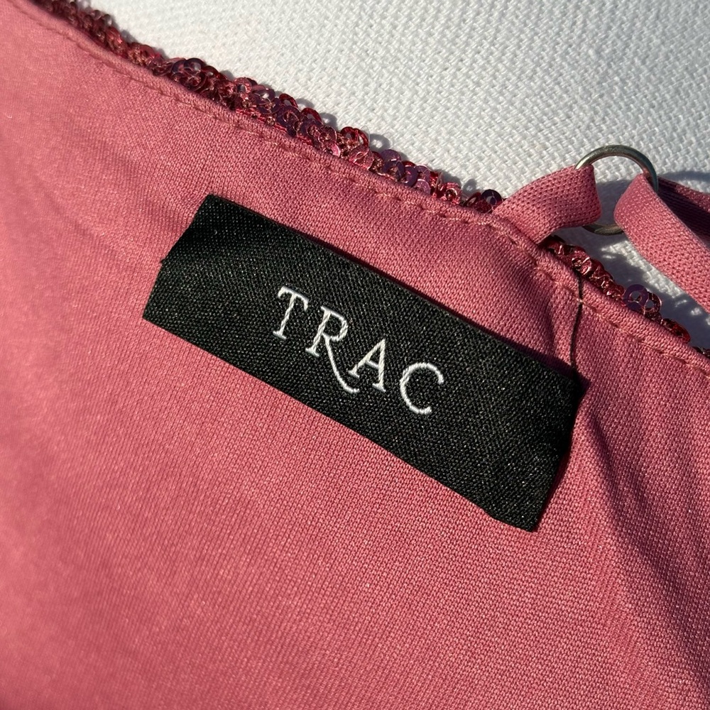Dolls Kill Trac Pink Sequins Preppy Y2K Mini Dress - Picture 2 of 8